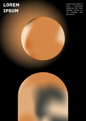 Vector Gradient Colorful Cover. Holographic Abstract Background Poster Design Template.