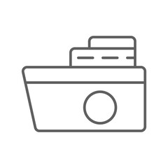 SHIP Transportation icon people icons with black outline style. Vehicle, symbol, business, transport, line, outline, travel, automobile, editable, pictogram, isolated, flat. Vector illustration