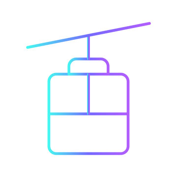 recommend clip art: GONDOLA Transportation icon with blue gradient outline style. Vehicle, symbol, business, transport, line, outline, travel, automobile, editable, pictogram, isolated, flat. Vector illustration