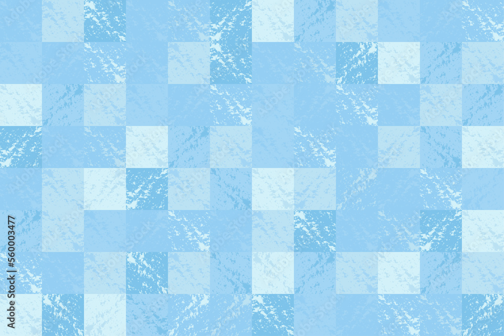 Poster abstract blue square tile wall seamless pattern color splash with high resolution. square seamless t