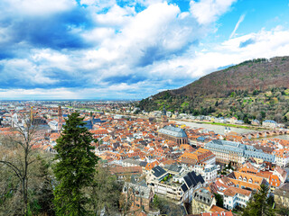 Street view of downtown Heidelberg, Germany