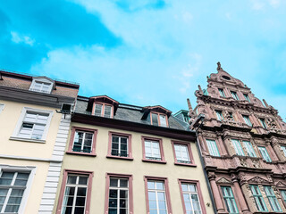 Fototapeta na wymiar Street view of downtown Heidelberg, Germany