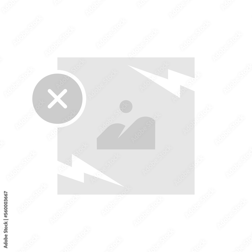 Poster can not load, corrupted image concept illustration flat design vector eps10. modern graphic element 