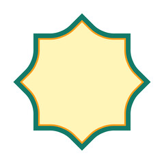 Islamic Flat Frame Decoration