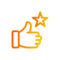 appreciation gradient icon