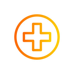 Fototapeta premium hospital gradient icon