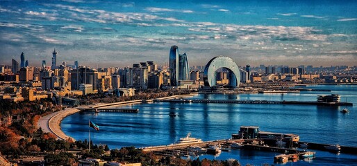 Fototapeta premium city skyline