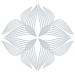 flower petals, floral ornament, decorative design element 