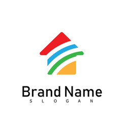 home paint logo real estate design symbol building