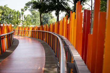 Infinity link bridge in Tebet Eco Park, Jakarta