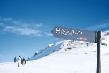 sign on the ski resort