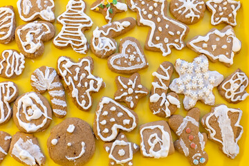 Traditional home made Christmas cookie ginger breads