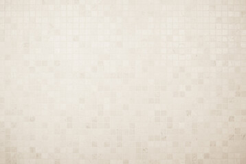 Beige ceramic wall and floor tiles mosaic abstract background. Design geometric wallpaper texture...