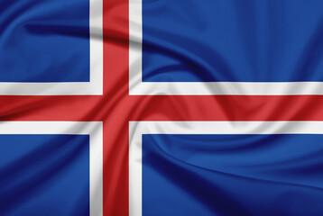Fototapeta premium Flag of Iceland