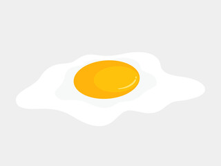 Vector illustration of flowing egg liquid