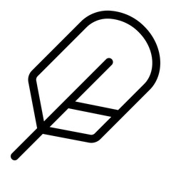 feather line icon