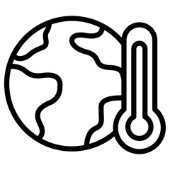 global warming icon