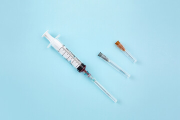 syringe needel transparent liquid injecting injection vaccine vaccination medicine mensure