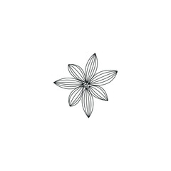  Simple floral vector for christmas designs.