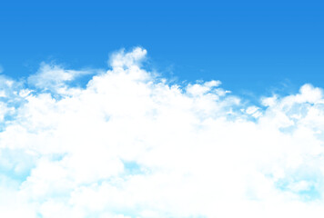 背景素材_青空と雲