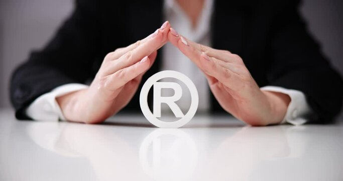 Copyright Symbol Protection Sign. Register Trademark