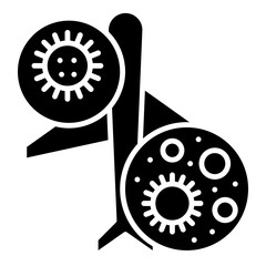 plane virus icon