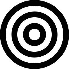 focus icon symbol in a white background, goal target icon symbol on the white background
