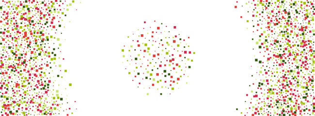 Multicolored Geometric Background White Vector. Round Celebrate Design. Rainbow New. Bright Circle Top. Confetti Decoration Illustration.