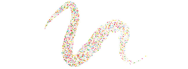 Rainbow Confetti Background White Vector. Polka Transparent Illustration. Bright Carnaval. Multicolored Circle Party. Geometric Decoration Frame.