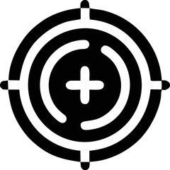 focus icon symbol in a white background, goal target icon symbol on the white background