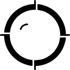 focus icon symbol in a white background, goal target icon symbol on the white background