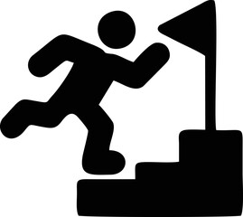 focus icon symbol in a white background, goal target icon symbol on the white background