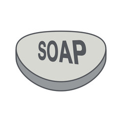 Bar Soap Bathroom Icon Collection Set Classic