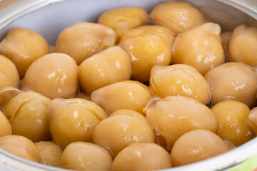 boiled chickpeas isolated