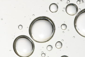 Water flowing in a glass