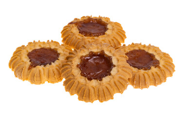 cookies with jam isolated