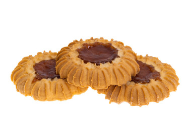 cookies with jam isolated