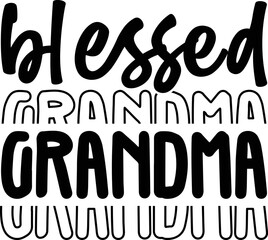 Obraz premium blessed grandma SVG