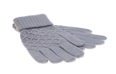 knitted gloves isolated