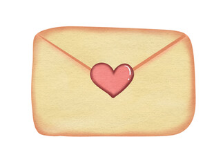 love letter watercolor 