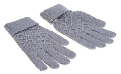 knitted gloves isolated