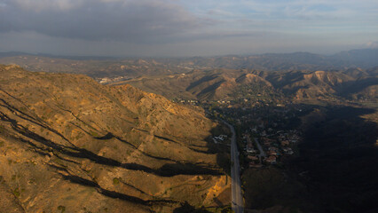 Fototapeta premium Kanan Road, Santa Monica Mountains, Ventura County