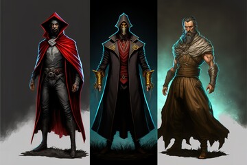 Assassin Sorcerer character concept art