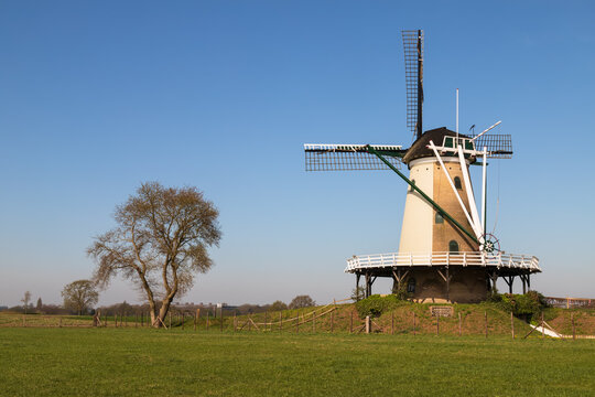 Windmill in the rural area near the Dutch village of Soest.