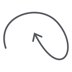 Arrow Line Hand Drawn Aesthetics Doodle