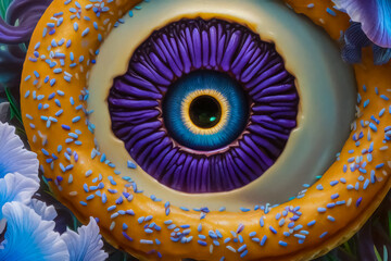 Fantastic fabulous eye in a doughnut..