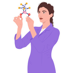 International Day of Women and Girls in Science illustration. Science icon set. Women education design creative. Women science education. February 11.