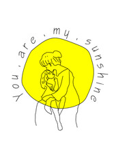 Gift for mom, you are my sunshine