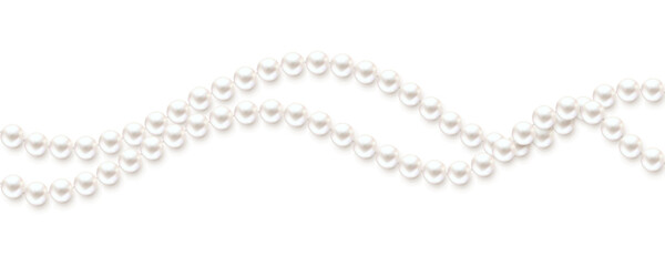 Pearls. Beads. Jewelry. Beautiful vector background.