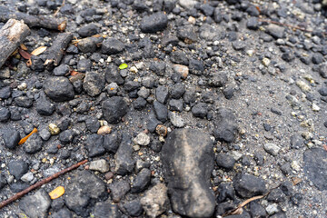 Black Rocky ground